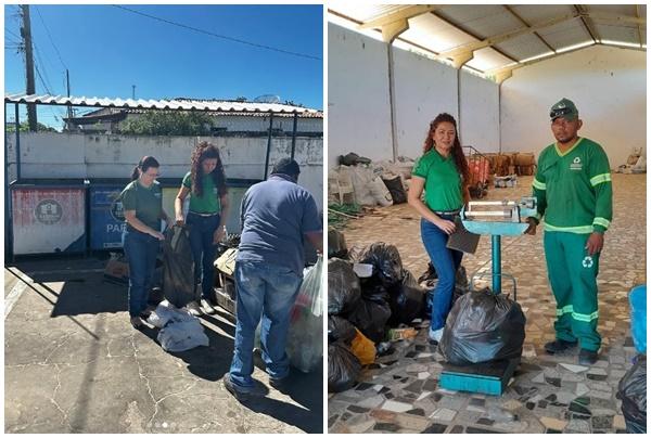 Ação conjunta recolhe mais de 52 toneladas de materiais recicláveis em escolas de Floriano.(Imagem:Reprodução/Instagram)