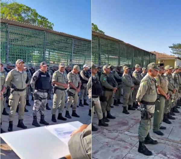  3&ordm; BPM de Floriano homenageia policiais pelo Dia dos Pais.(Imagem:Reprodu&ccedil;&atilde;o/Instagram)