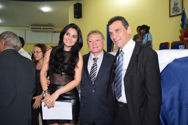 Personalidades s&atilde;o homenageadas com o Titulo de Cidad&atilde;o Florianense.(Imagem:Waldemir Miranda)