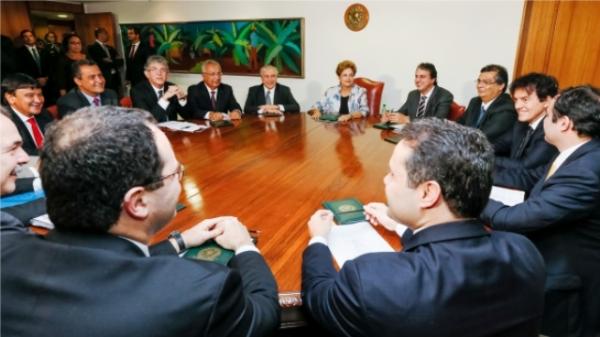  Reuni&atilde;o dos governadores do Nordestes com a presidente Dilma Rousseff.(Imagem:Roberto Stuckert Filho/PR)
