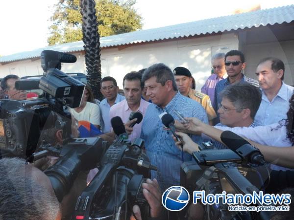 Governador Z&eacute; filho visitou obras do parque Beira-rio em Floriano.(Imagem:FlorianoNews)