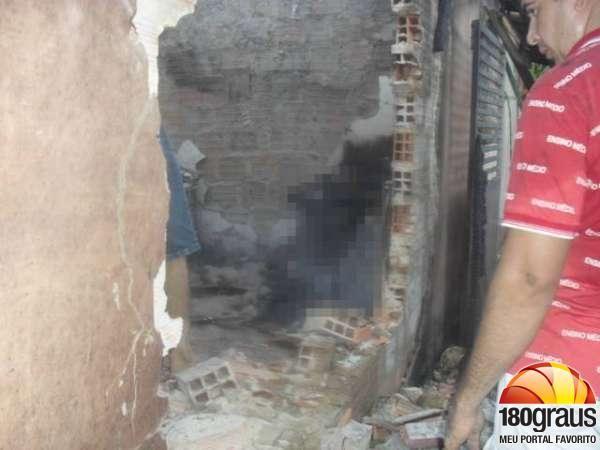Jovem morre carbonizado ap&oacute;s explos&atilde;o no povoado Lagoinha.(Imagem:180graus)