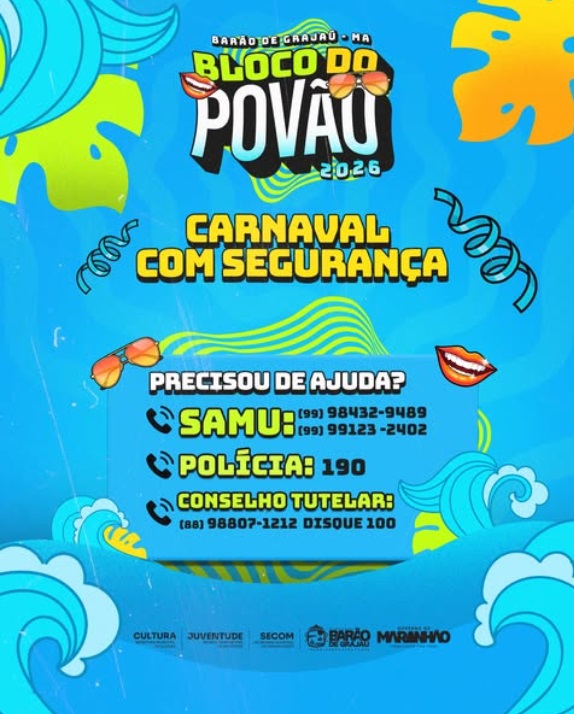 Bloco do Povão 2026 reforça esquema de segurança para garantir folia tranquila em Barão de Grajaú