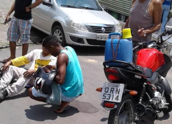 Motociclista fica ferido em acidente em Floriano.(Imagem:Divulgação)