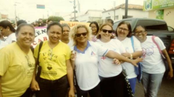 SEMDAS realizada caminhada pelo Dia Internacional da N&atilde;o-viol&ecirc;ncia Contra a Mulher.(Imagem:FlorianoNews)