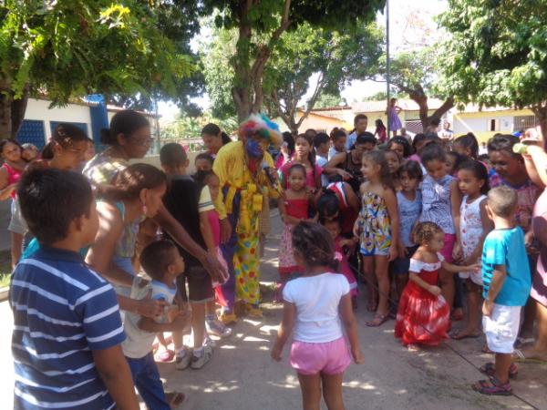 Posto de Saúde do Bairro Caixa D'água promove festa para crianças.(Imagem:FlorianoNews)