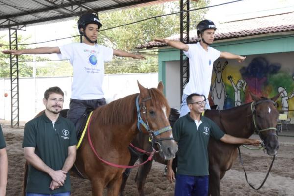 Equoterapia em Teresina.(Imagem:Francisco Leal)