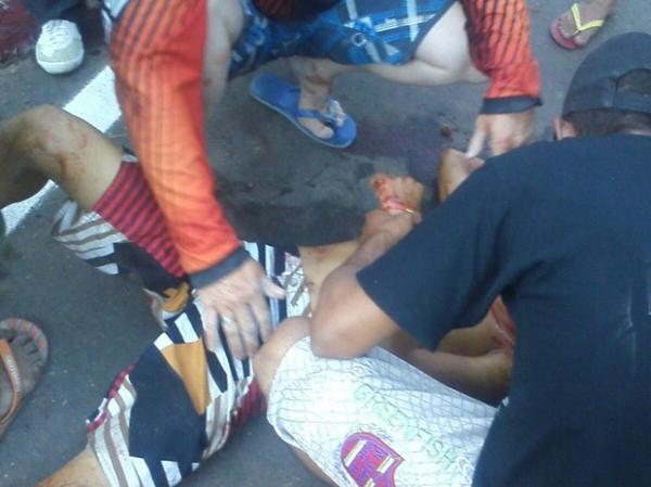 Irm&atilde;os ficaram gravemente feridos.(Imagem:Pol&iacute;cia Militar)