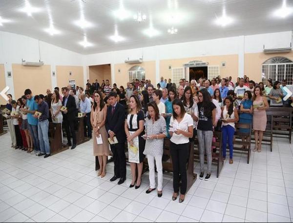 Missa marca 7&ordm; dia da morte do pai de Wellington Dias.(Imagem:Thiago Amaral)