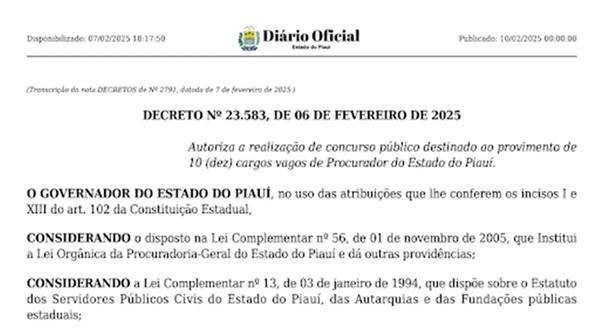 Edital de concurso (Imagem:Reprodu&ccedil;&atilde;o)