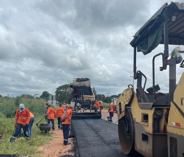 Governo do Estado recupera pavimentação de duas rodovias na região do Cerrado.(Imagem:Divulgação)