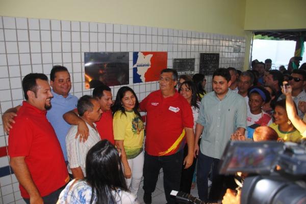 Governador do Maranh&atilde;o inaugura obras e anuncia investimentos em Bar&atilde;o de Graja&uacute;.(Imagem:Ascom)