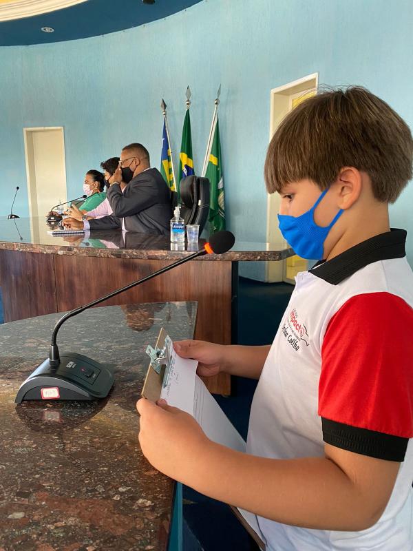 Alunos do Col&eacute;gio Impacto Kids visita a C&acirc;mara Municipal de Floriano(Imagem:Col&eacute;gio Impacto Kids)