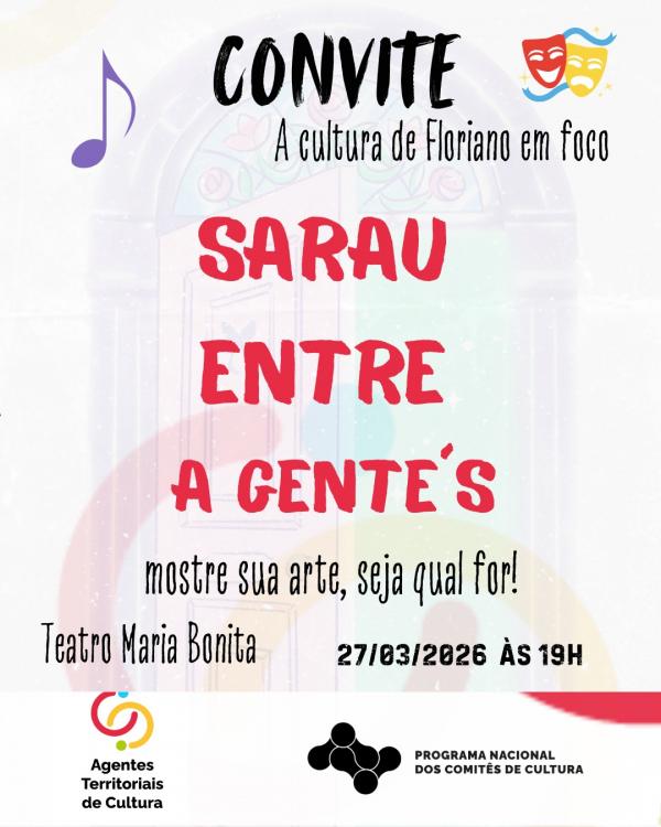 Sarau artístico abre espaço para talentos locais nesta sexta-feira em Floriano