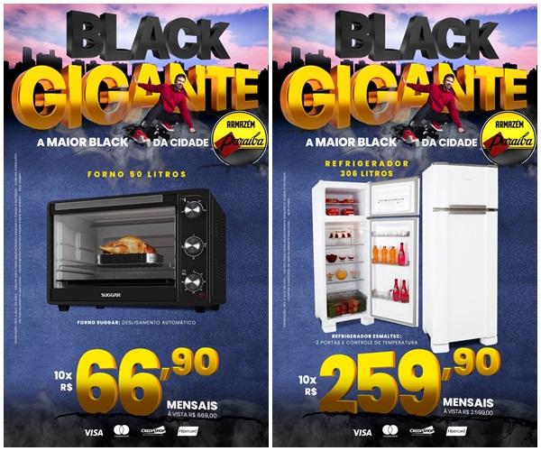 Black Gigante Paraíba: Aproveite as ofertas antecipadas de Black Friday em Floriano(Imagem:Divulgação)