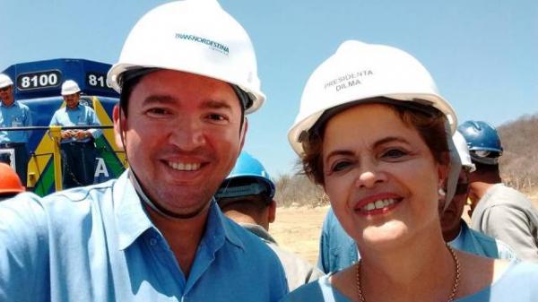 Florianense acompanha visita da Presidente Dilma &agrave;s obras da Transnordestina.(Imagem:Reprodu&ccedil;&atilde;o/Facebook)