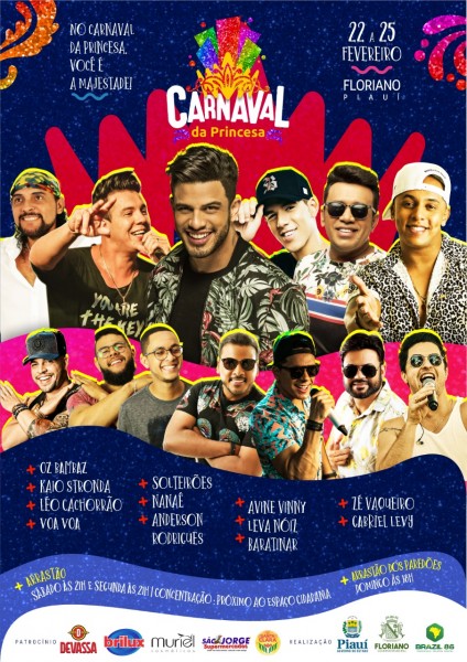 Confira a programação oficial da semana de carnaval em Floriano