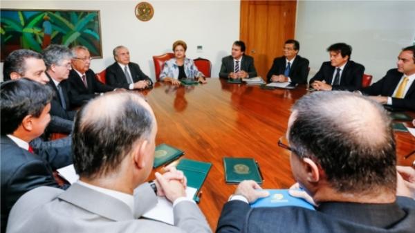  Reuni&atilde;o dos governadores do Nordestes com a presidente Dilma Rousseff. (Imagem:Roberto Stuckert Filho/PR)