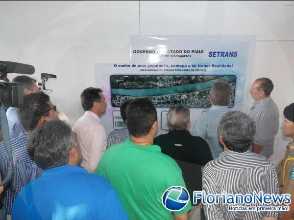 Governador Z&eacute; filho visitou obras do parque Beira-rio em Floriano.(Imagem:FlorianoNews)
