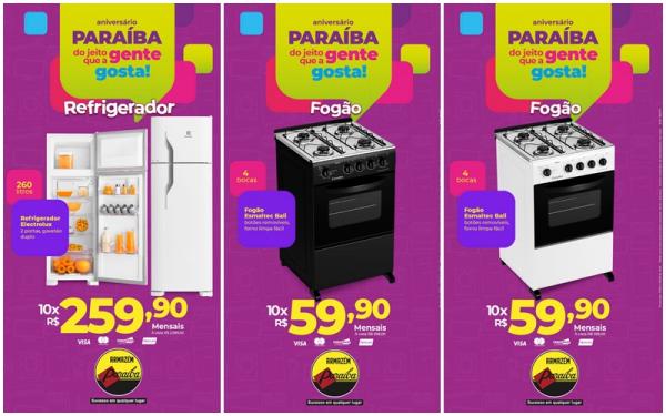 Aniversário Paraíba: Uma festa de ofertas e facilidades(Imagem:Divulgação)