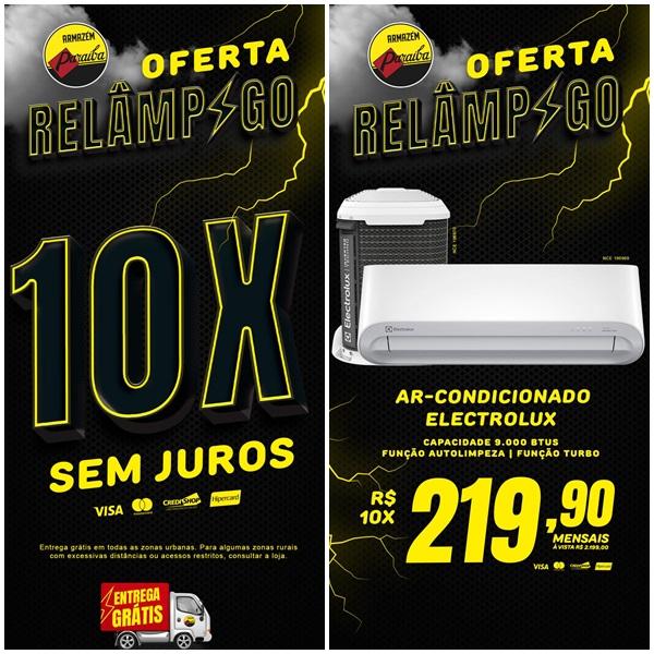 Armaz&eacute;m Para&iacute;ba de Floriano lan&ccedil;a promo&ccedil;&atilde;o rel&acirc;mpago com pre&ccedil;o de black e parcelamento em 10x(Imagem:Divulga&ccedil;&atilde;o)