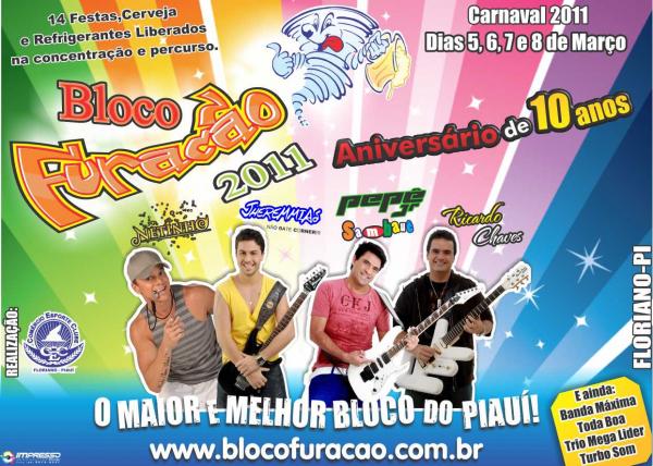 Bloco Furac&atilde;o 2011(Imagem:Divulga&ccedil;&atilde;o)
