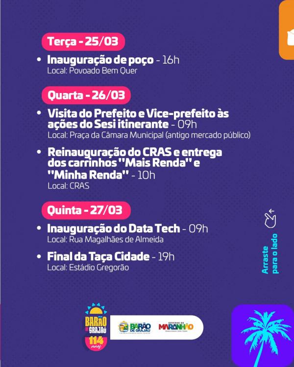 Bar&atilde;o de Graja&uacute; celebra 114 anos com programa&ccedil;&atilde;o especial(Imagem:Divulga&ccedil;&atilde;o)