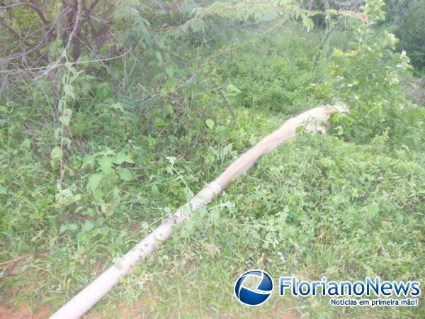Falta de &aacute;gua em Floriano ocorre devido ao rompimento de adutora(Imagem:FlorianoNews)