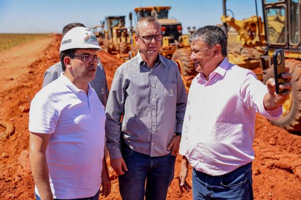 Rafael Fonteles anuncia que última etapa da rodovia Transcerrados será entregue no início de 2026(Imagem:Gabriel Paulino)