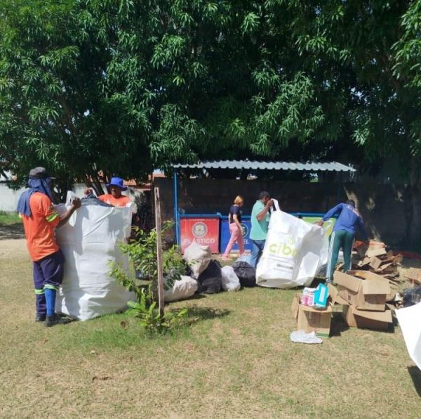 Secretaria de Meio Ambiente arrecada mais de 400 kg de materiais recicláveis em dois meses.(Imagem:Secom)