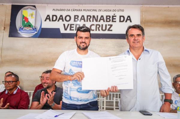 No aniversário de Lagoa do Sítio, Ciro Nogueira anuncia obras estruturantes para a cidade(Imagem:Ascom)
