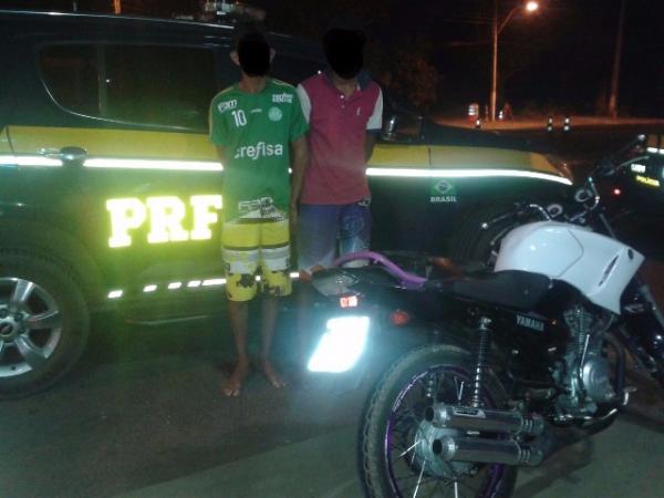 PRF prende em flagrante bando de assaltantes que fizeram arrast&atilde;o em Altos.(Imagem:PRF)