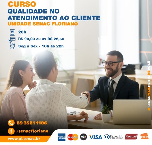 Senac de Floriano promove curso de Qualidade no Atendimento ao Cliente
