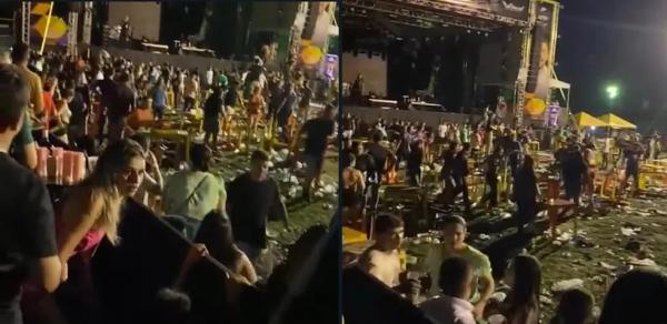 Homem morre e nove pessoas ficam feridas em tiroteio durante show de Nattanzinho e Xand Avi&atilde;o em Floriano, no Piau&iacute;.(Imagem:Reprodu&ccedil;&atilde;o)