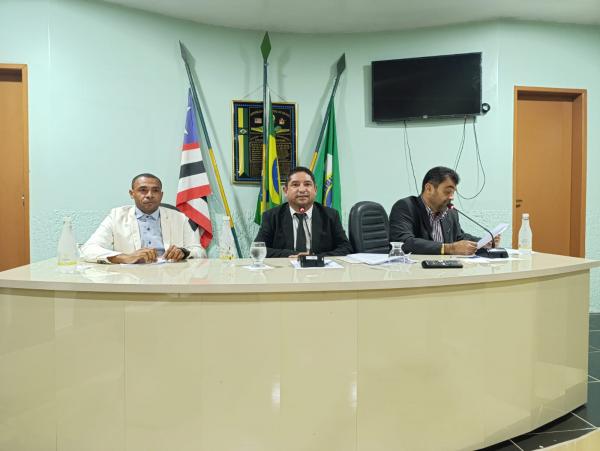 Vereadores Beda, Teot&ocirc;nio e Arilson.(Imagem:FlorianoNews)