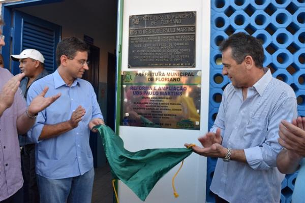 Prefeito Gilberto inaugura reforma e ampliação de duas Unidades de Saúde
