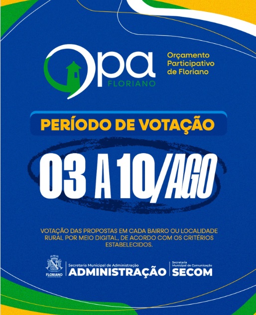 Prefeitura incentiva população a participar da votação do Orçamento Participativo de Floriano