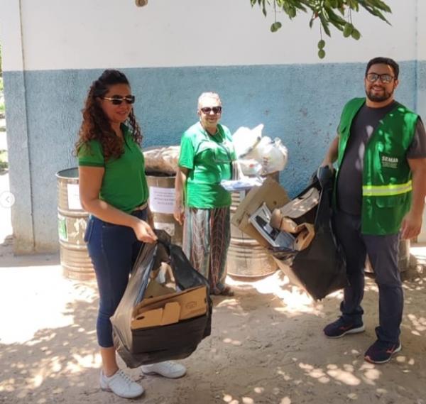 Projeto Escola Seletiva recolhe 189 kg de materiais recicláveis em outubro em Floriano.(Imagem:Reprodução/Instagram)