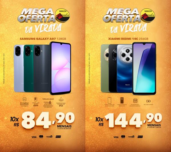 Armaz&eacute;m Para&iacute;ba lan&ccedil;a Mega Oferta da Virada com super descontos em smartphones e diversos produtos.(Imagem:Divulga&ccedil;&atilde;o)