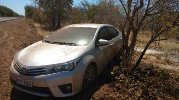 Motorista perde controle de veículo e colide contra árvore na BR-343.(Imagem:Arquivo pessoal)