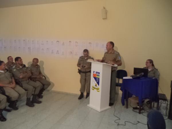 Concludentes do Curso de Forma&ccedil;&atilde;o de Soldados participam de aula da saudade.(Imagem:FlorianoNews)