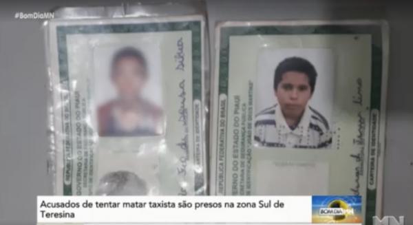 Acusados de tentar matar taxista são presos na zona Sul de Teresina