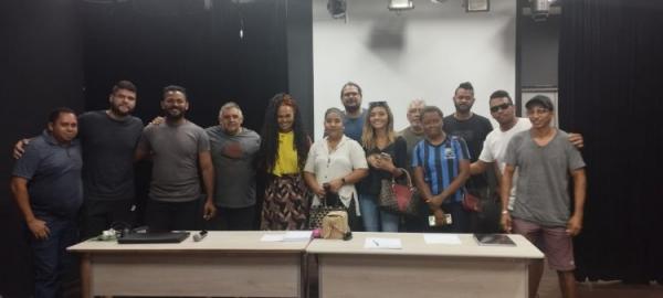 Cultura de Floriano re&uacute;ne artistas da m&uacute;sica para escuta sobre a Lei Paulo Gustavo.(Imagem:Secom)