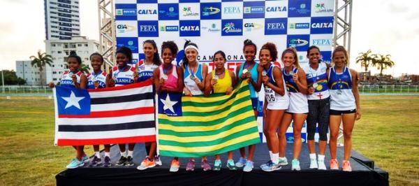 Time feminino leva 14 medalhas, e PI fica em quarto no N-NE de Atletismo