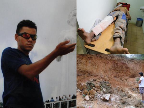 Soterramento mata jovem e deixa o irmão gêmeo ferido em Piripiri