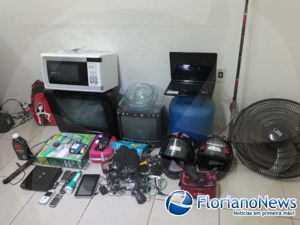 Polícia Civil realiza operação e recupera diversos objetos furtados de residência.(Imagem:FlorianoNews)