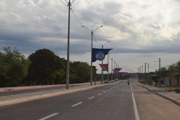 O novo corredor da folia j&aacute; est&aacute; no clima da festa carnavalesca.(Imagem:Secom)
