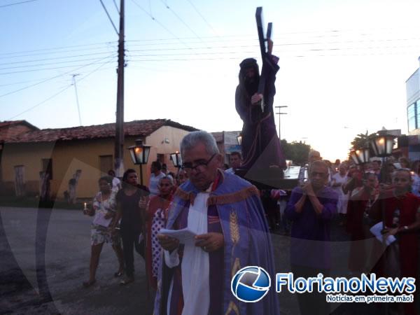 Prociss&atilde;o dos Passos marca a abertura da Semana Santa em Floriano. (Imagem:FlorianoNews)