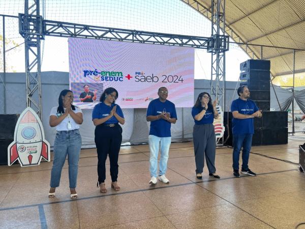 Mais de 1.500 estudantes de Valença e Regeneração participaram do Pré-Enem Seduc e Pré-Saeb.(Imagem:Divulgação)