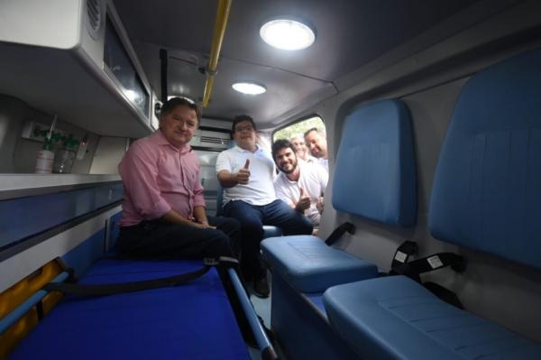 HTN recebe nova ambul&acirc;ncia durante visita do governador e anuncia amplia&ccedil;&atilde;o de leitos.(Imagem:Divulga&ccedil;&atilde;o)